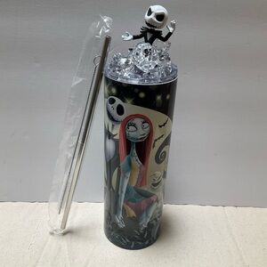 Jack Skellington and Sally Tumbler 20oz w/custom Lid Nightmare before Christmas